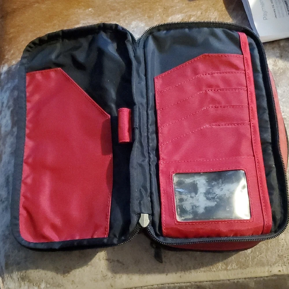 L.L. Bean Red Travel Organizer